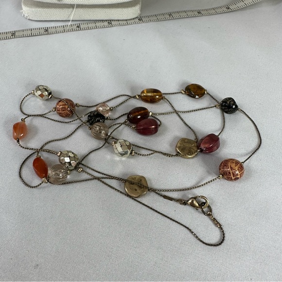 Three long station style bead necklaces - Picture 7 of 9